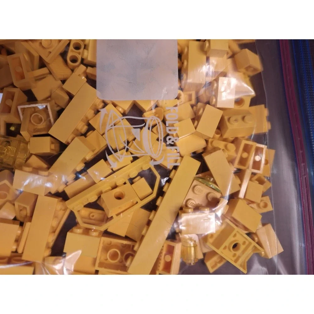 LEGO Yellow 1/2 pound Bulk Bricks & Parts Mixed Lot Building Pieces Assortment